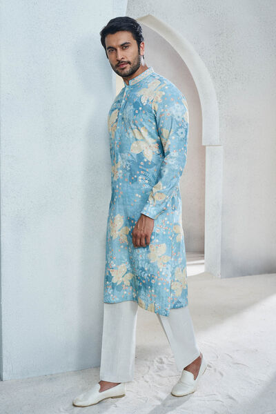 Revaan Kurta - Powder Blue